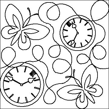 (image for) Clock and Butterfly E2E-L03074*